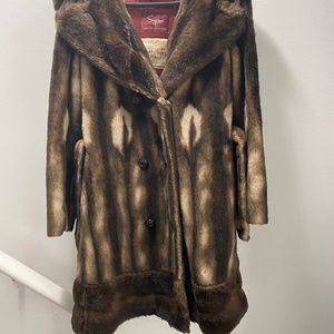 Amazing faux fur ladies coat